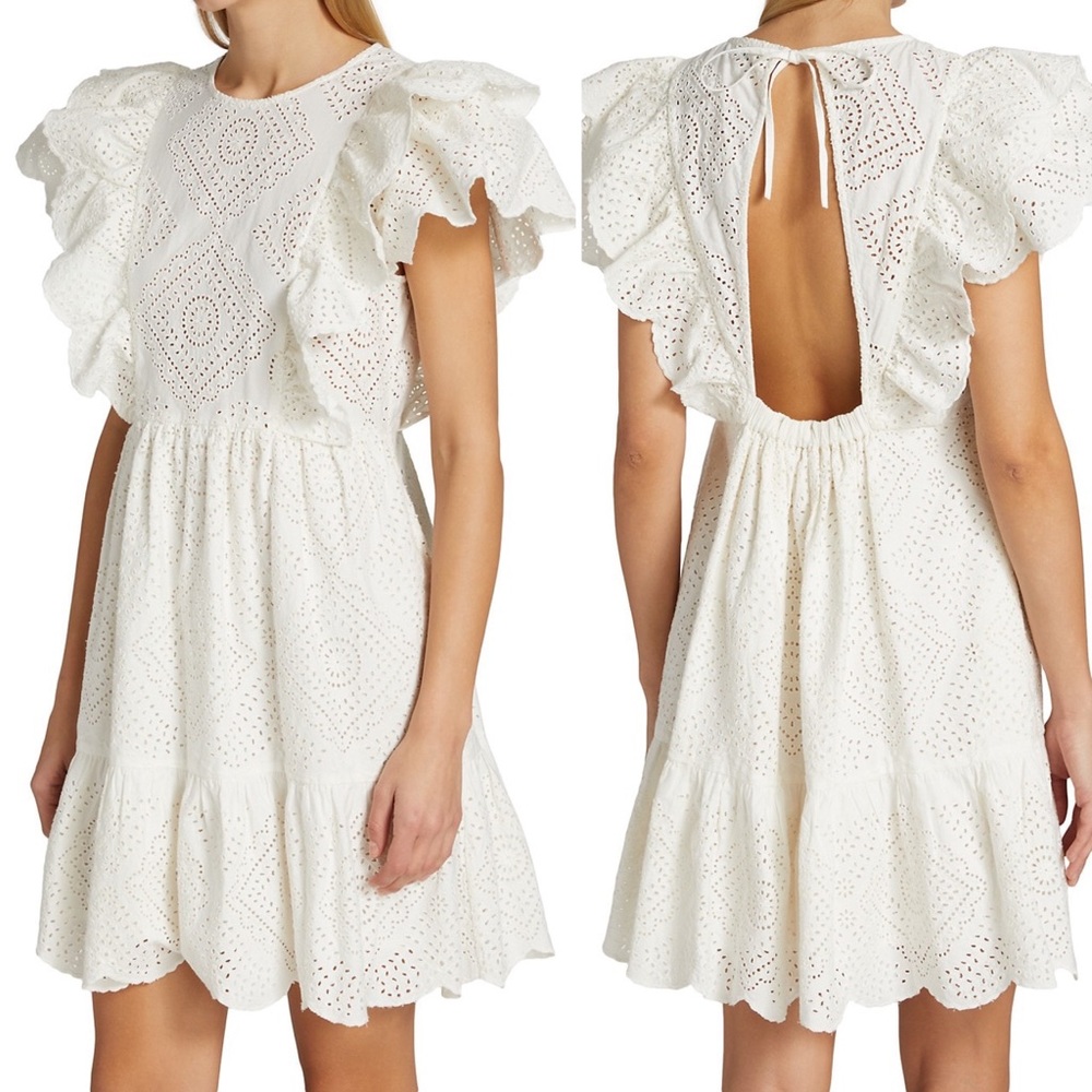 Nwot Sea NY Vienne Eyelet Tunic Dress Size 4/Small